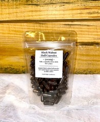 Organic Black Walnut Hull Capsules 50-100-150-200-300-500 Parasite Cleanse