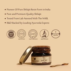 UPAKARMA Ayurveda Pure and Natural Shilajit/Shilajeet Resin 20 gm
