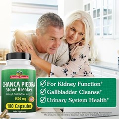 Chanca Piedra 180 Capsules Stone Breaker Kidney Supplement All-Natural