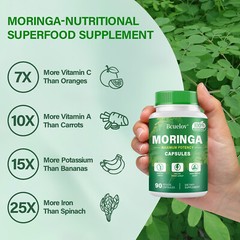 Premium Moringa Capsules Strengthen The Immune System Promote Intestinal Health