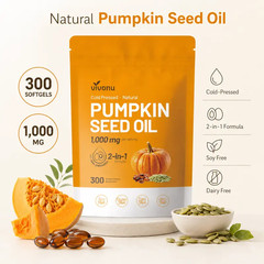 Natural pumpkin seed oil and saw palmetto softgel 1000mg high content plant este