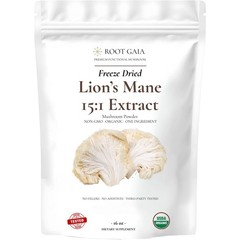 Lion’s Mane Mushroom Freeze-Dried Powder 15:1 Extract – 16oz (453.6g) – Vegan