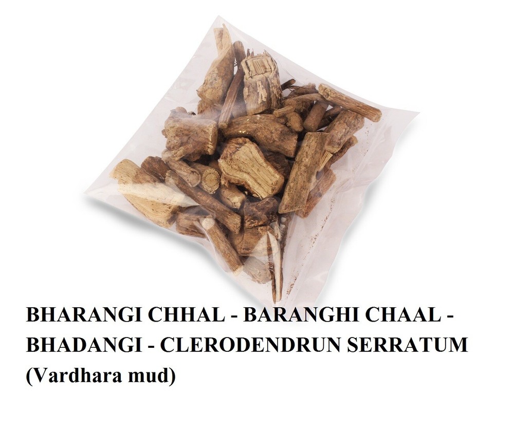 BHARANGI CHHAL -BHADANGI ,CLERODENDRUN SERRATUM Vardhara mud Whole 50gm /1.76 oz