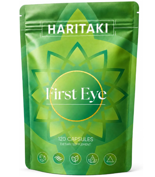 Haritaki First Eye Capsules Terminalia Chebula Extract 120 Veggie Caps Gluten Fr