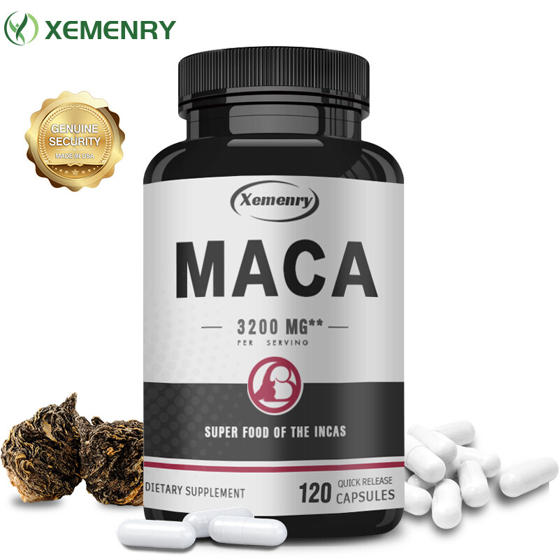Maca 3200mg – Male Testosterone Booster,Increase Energy,Improve Muscle Strength