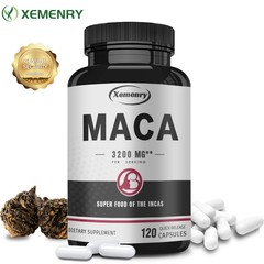 Maca 3200mg – Male Testosterone Booster,Increase Energy,Improve Muscle Strength