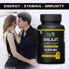 Pure Shilajit 10000mg 60 Caps, Extremely Potent, Fulvic Acid – FREE SHIPPING