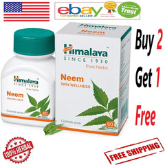 Himalaya NEEM Natural For Skin Wellness With Free Shipping – 60 Tablets