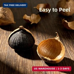 Black Garlic 8.82 Oz (250g) Whole Fermented 90 Days Non-GMO Ready to Eat