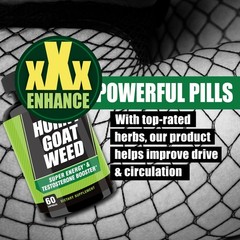 Natural Drive & Stamina Booster for Men – Horny Goat Weed for Energy & Performan