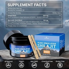 Pure 100% Himalayan Shilajit Resin, Organic, Extremely Potent, Fulvic Acid, 30g