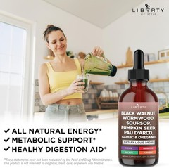 Defend Cleanse Liquid Drops – 2oz Black Walnut & Turmeric for Immune Support