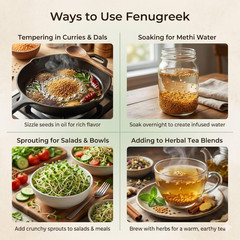 SPICY ORGANIC Whole Fenugreek Seeds 4 Oz – USDA Certified Organic, Non-Gmo, Glut