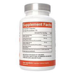 VitaCosmoX Turmeric Curcumin with Bioperine 1200mg 240 Veggie Capsules