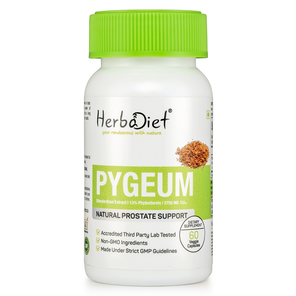 Pygeum Bark Extract 13% 100mg Capsules Healthy Natural Urinary Prostate Support