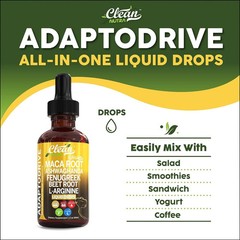 Pure Maca Root Liquid Drops with Ashwagandha,Fenugreek,Beet Root and LArginin