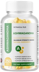 ASHWAGANDHA 5000MG – 250 SOFTGELS HIGH STRENGTH STRESS FATIGUE ANXIETY RELIEF