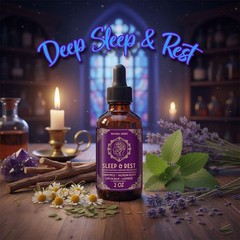 Deep Sleep & Rest – Herbal Support Extract – Chamomile Valerian Lavender MORE!