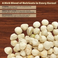100 Moringa Oleifera Seeds Kernel 1 oz. SHELLED Fresh Organic Semilla De Moringa