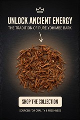 Queen Tee’s Premium Yohimbe Bark (Pausinystalia johimbe) 1oz