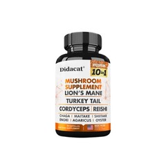 Mushroom complex Capsules-10 in 1 Blend-Nootropic Complex – Brain, Energy, Focus