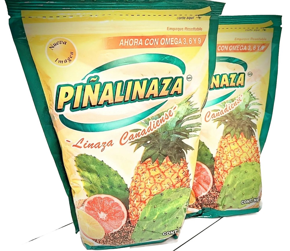 2 pack! Pinalinaza On The Go – Flax and Fruit diet Powder 470g