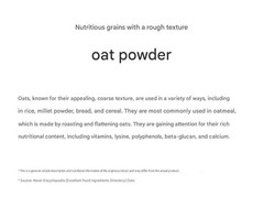 100% Natural Oat Powder 300g Korean Medicinal Powder Herbal Powder K-Beauty