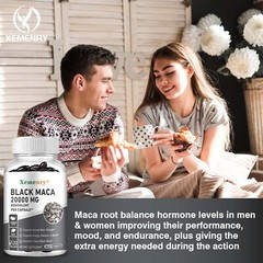 Black Maca 20000mg -Testosterone Booster, Muscle Health, Supports Desire Stamina