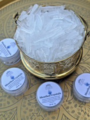 Mint Menthol Menthol Crystal Natural Pure Natural كريستال فليو منثول