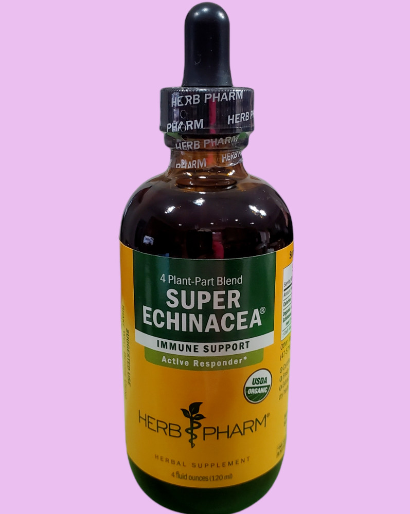 4 oz HERB PHARM – Super Echinacea Immune Support 4 oz bottle EXP. 2031