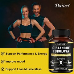Cistanche Tubulosa 400mg Extract Strength Endurance Gluten-Free Non-GMO 120Caps