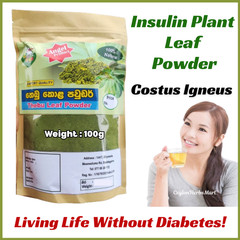Organic Insulin Plant Leaf Ground Powder Fiery Diabetic Blood Sugar Support Tea