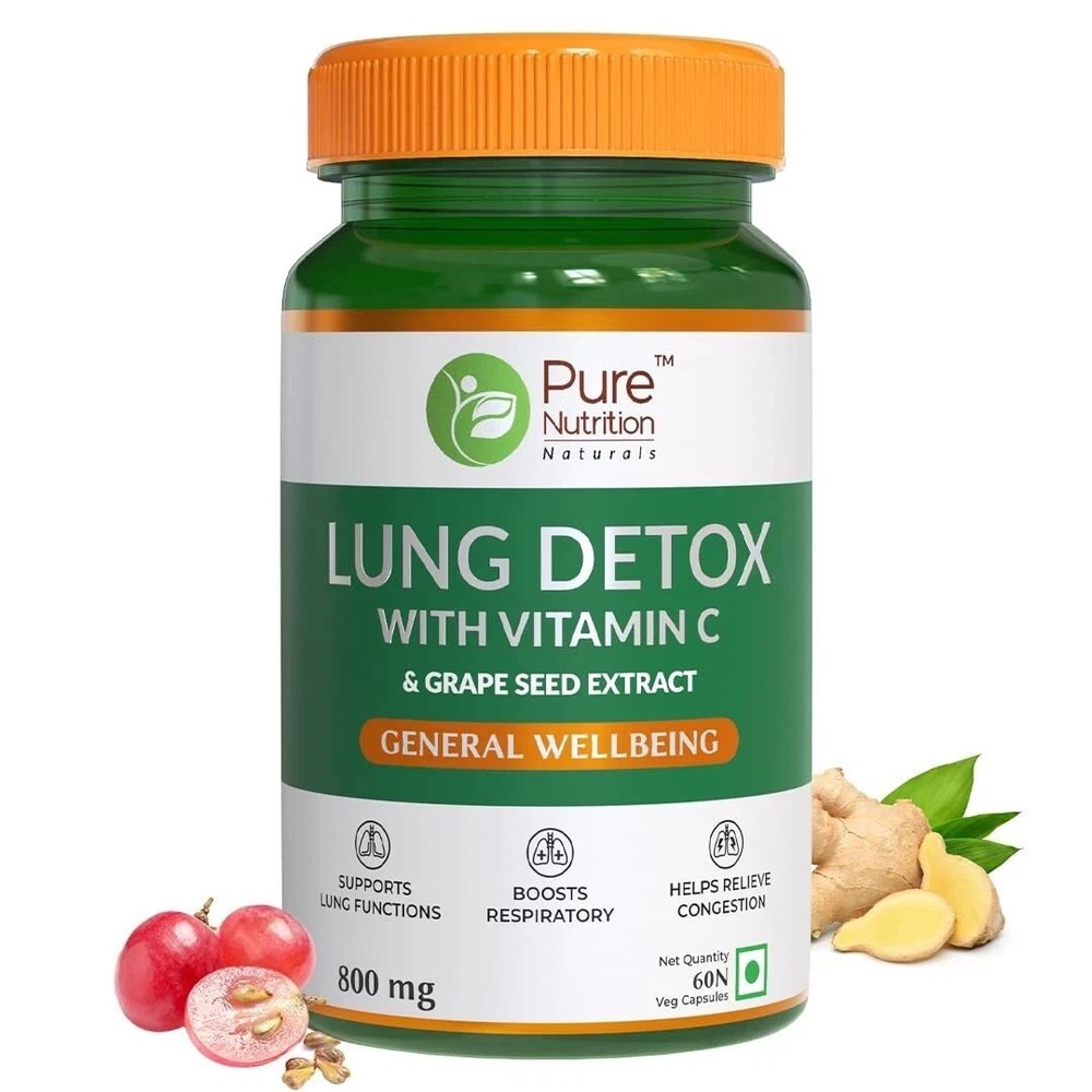Pure Nutrition Lung Detox Capsules 800mg, 60 Capsules d732