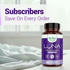 Nested Naturals Luna Sleep Aid – Non-Habit Forming 60 Count (Pack of 1)