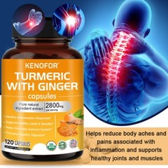 Curcumin Supplements 2800mg Anti Inflammatory Arthritis Pain Relief 120 Capsules