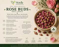 Rose Buds Whole Herbal Tea 1-32 oz Premium Dried Botanical Flowers