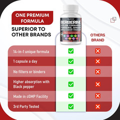 Berberine Ceylon Cinnamon – All-In-1 Supplement with Bitter Melon AVG Gymnema Sy