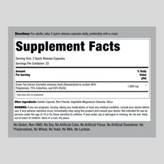 EGCG Green Tea Extract | 1800mg | 100 Capsules | Non-GMO | by Piping Rock