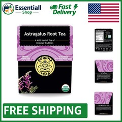 Organic Astragalus Root Tea – OU Kosher, Eco-Friendly, Stress Relief – 18 Bags