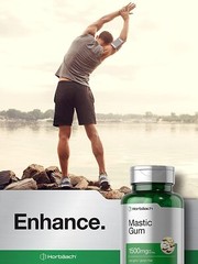Mastic Gum 1500mg | 100 Capsules | Non-GMO & Gluten Free | by Horbaach
