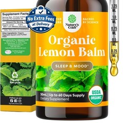 Extracto Líquido Orgánico de Toronjil Melissa 1 oz (30mL) – Suplemento Dietético