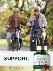Coleus Forskohlii | 625mg | 100 Capsules | Non-GMO & Gluten Free | by Carlyle