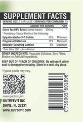 PURE ORGANIC GREEN TEA EXTRACT CAPSULES