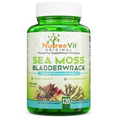 Pure 100% Organic Sea Moss Bladderwrack VEGGIE CAPSULES (1000 MG)