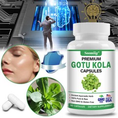 Organic Gotu Kola Leaf Centella Asiatica 1500mg Extract – Memory Immune Support