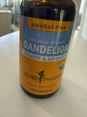 Dandelion Extract 1 Oz Herb Pharm Orgnanic Non GMO Cleansing Vegan Liquid Drop