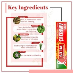 AIMIL Amroid Ayurvedic Ointment Poly Herbal Treatment Cream For Piles 20 GM x 2
