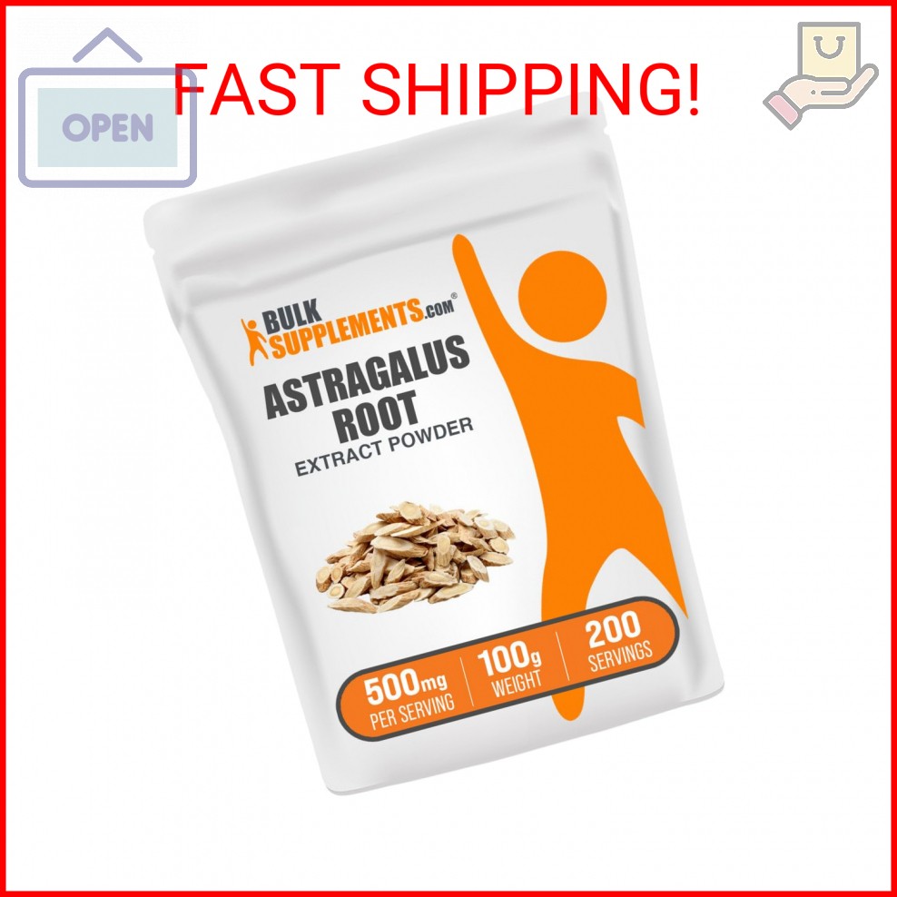 BulkSupplements.com Astragalus Extract Powder – Astragalus Root Powder, Herbal S