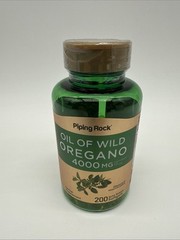 Piping Rick Oil Of Oregano Capsules 4000mg 200 Softgels Exp 11/2027 New