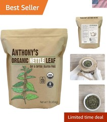 Organic Nettle Leaf, 1 lb, Gluten Free, Non GMO, Cut & Sifted, Non Irradiated…
